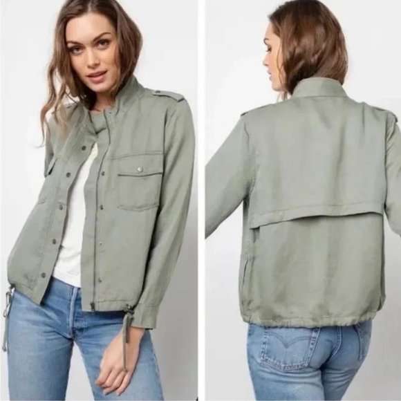 Rails Jackets & Blazers - Rails Collins Cropped Sage Green Utility Jacket XL No strings